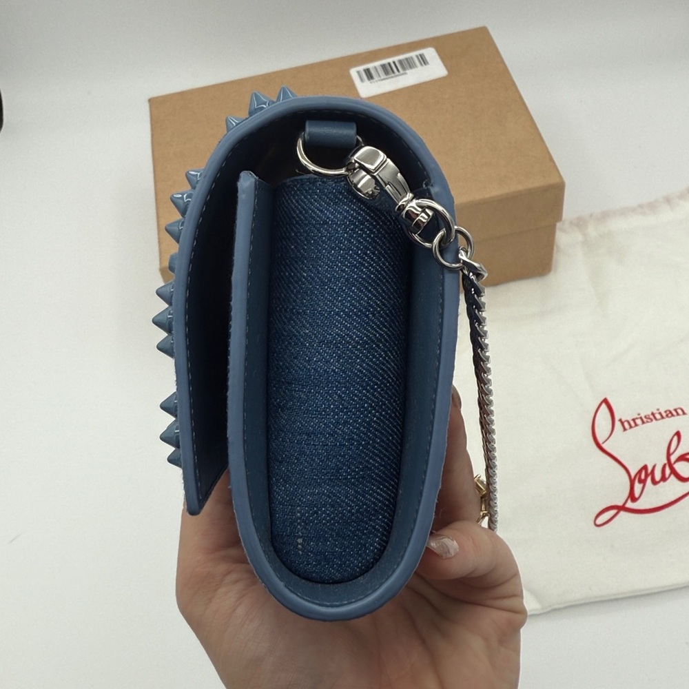 Christian Louboutin Denim Paloma Wallet on Chain - Picture 5 of 10